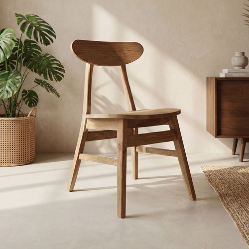 Esszimmerstuhl teak holz - teak,