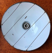 große alte Emaille Lampe