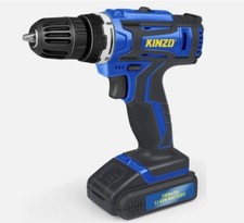 Kinzo Akkuschrauber 14.4V - Blau - Drahtloser Akkubohrmaschine - Variable Drehza