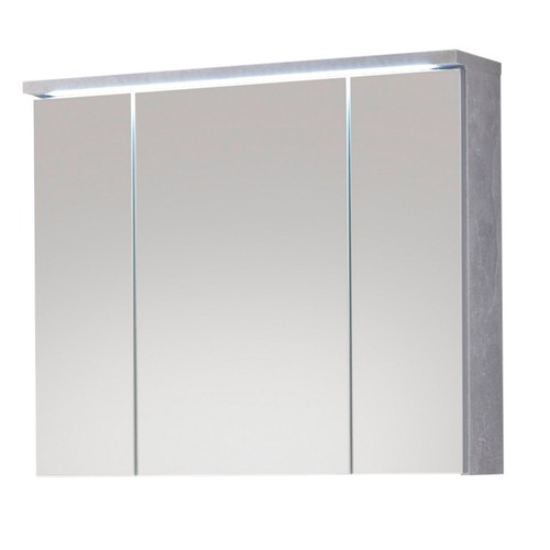 Spiegelschrank betonoptik - -,