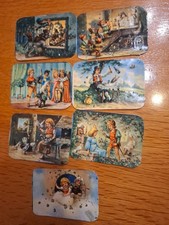 7 alte Märchen Glanzbilder mit Glitzer , Oblaten, Poesiealbum,