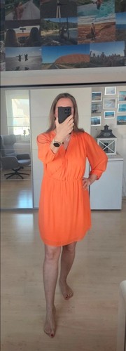 Comma kleid größe orange - kleid,