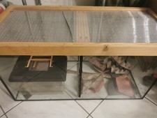 Terrarium 80x35x40 + ExoTerra Licht + Wärmematte + Deko/Zubehör 