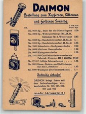 10712009 - Daimon Batterien Bestellkarte Werbung