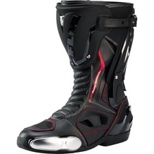 FLM Sports Stiefel 3.0 Motorradschuhe für Straße und Rennstrecke 42 Schwarz