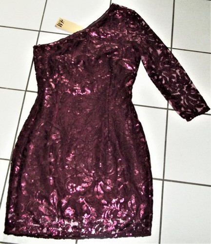 Neu paillettenkleid brombeere - neu,