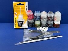 10 Farben + Pinsel + Werkzeug + Kleber für Warhammer