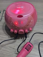 Rock Jam Pink Bluetooth Karaoke Maschine CDG+ CD-Player, 3 CDs inkl. Frozen