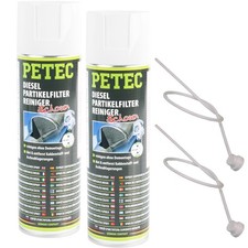 2x 400 ml PETEC DPF DIESEL PARTIKELFILTER REINIGER SPRAY SCHNELL UND EFFEKTIV