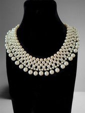 Perlenkette Majorica, mehrreihig, 38 cm (gebraucht)