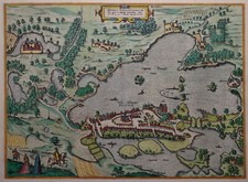 Plön - Plona - Braun & Hogenberg 1593 - Altkoloriertes Original