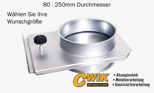 Handabsperrschieber absaugrohr - handabsperrschieber,