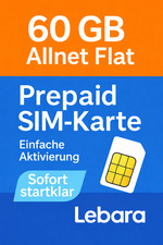 LEBARA Prepaid SIM-Karte –