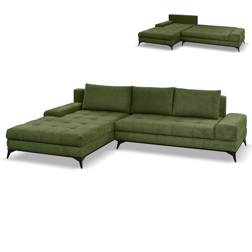 Ecksofa grün - -,