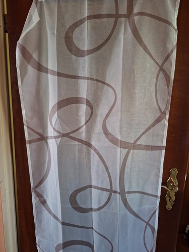 Schiebevorhang weiß taupe - schiebevorhang, weiß-taupe