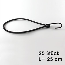 25x Planenspanner Expander Spannfix Gummi 25cm schwarz