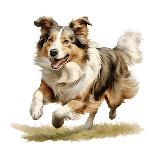 Sticker australian shepherd - 3x,