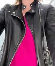 Tigha Lederjacke schwarz Damen gr L tailliert