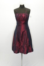 180 913 WEISE Damen Abendkleid Gr. S dunkelrot Kleid Cocktailkleid Träger