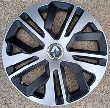 4 Alu-Design Radkappen "RAVEN" in schwarz/silber 14 Zoll Renault