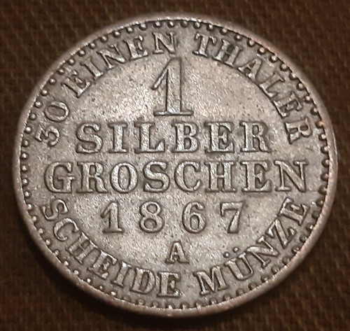 Preussen silbergroschen 1867 - silbergroschen,