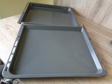 Backblech Fettpfanne für Bosch Siemens mit Backwagen , 2 Teile , pyrolysefähig