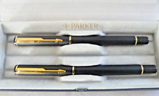 Parker Schreibset Füller und Kugelschreiber schwarz / gold Box # (1253)