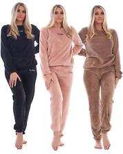 Damen Fleece Pyjama Set weich