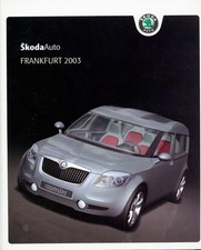 Pressemappe Skoda Frankfurt Messe 2003 Roomster Fabia Octavia Superb Motorsport