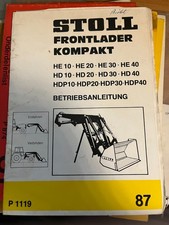 Betriebsanleitung Stoll Frontlader Kompackt  P 1119