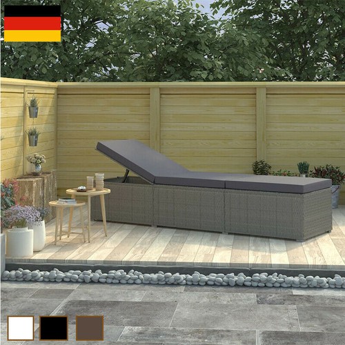 Sonnenliege poly rattan - sonnenliege,