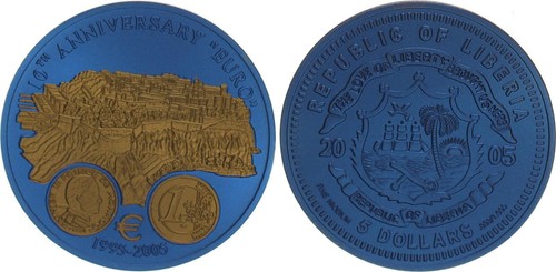 Liberia dollar 2005 - liberia, monaco