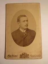 Rumburg Warnsdorf Schluckenau Niedergrund Nixdorf - Mann im Anzug / CDV