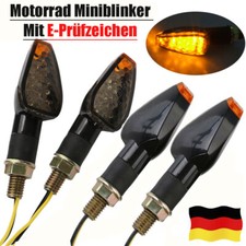 DE Universal 4x LED Motorrad Blinker Miniblinker Licht Roller mit E-Geprüft 12V