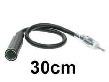 KFZ Radio Antennen Verlängerungskabel DIN Kupplung auf Stecker 0,3m / 30cm