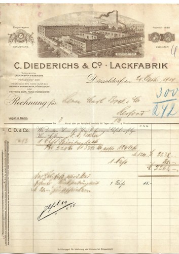 Rechnung lackfabrik - rechnung,