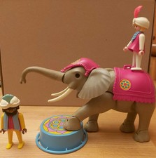 Playmobil 3711 Zirkus Elefant mit Dompteur und Fräulein vom Circus Romani