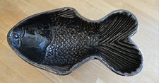 Große Fisch-Form Hafner-Keramik, Elsaß, um 1800