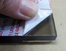 PC Platte 10mm FRGrey 424/420 x 335 mm Polycarbonat Kunststoffglas Grau getönt