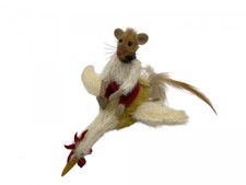 Künstler Stofftier Hahn mit