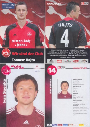 Seltene autogrammkarten 1 - 4,