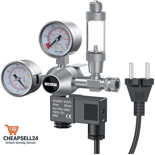 Co2 regler aquarien - regler,