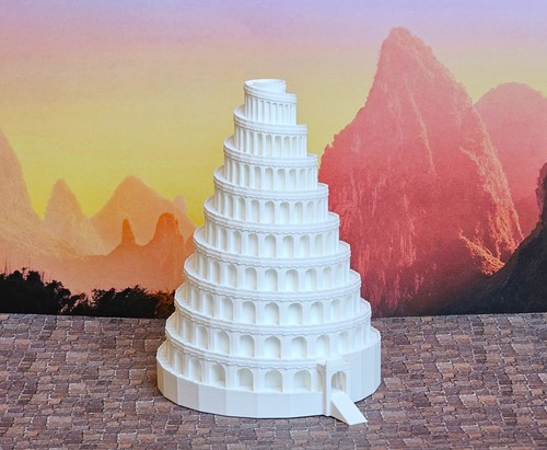 Modell turm von - turm, babel