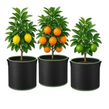 Filz Pflanzsack -EXTRA DICK!! -Brennholzsack Säcke TopfWiederverwendbar Grow 420