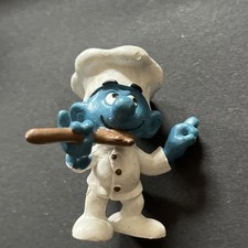 Schleich Koch Schlumpf Chef - 20042 - Schlümpfe Löffel cook smurf hell braun