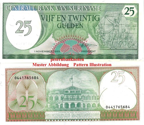 Surinam suriname 25 - suriname, gulden