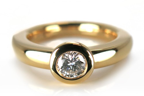 Damen brillantring ct - damen, 0,45