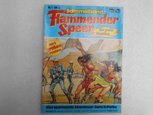 Comic flammender speer - flammender,