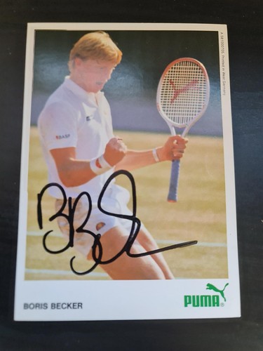 Boris becker autogrammkarte - boris,