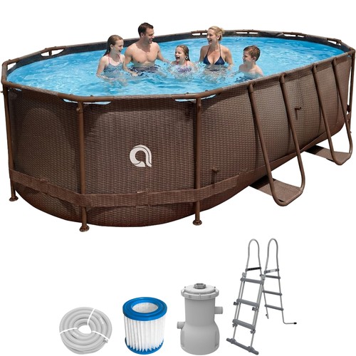 Pool komplettset 427x275x100cm - komplettset,